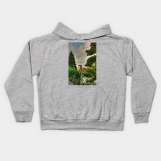 Town House through the trees Kids Hoodie